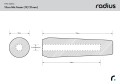FWS-00056 15cm Shotgun Mic Foam (19-22) Image 3 Dimensions.jpg