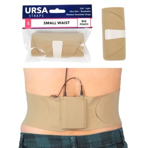 Pas S (duża kieszeń) cielisty