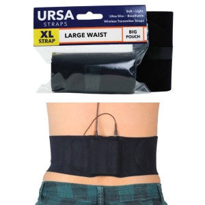 Pas XL (duża kieszeń) czarny