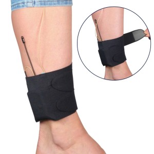 Pas na kostkę czarny